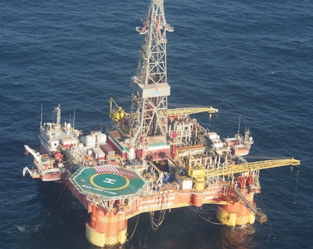 Amirkabir Semisubmersible Drilling Unit platform