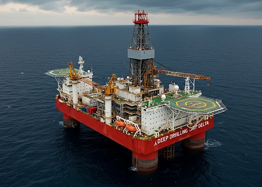 Semisubmersible deepwater drilling rig