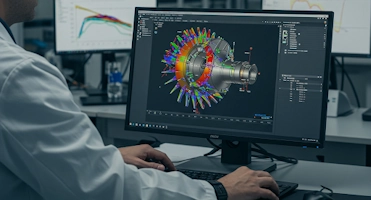 Finite Element Analysis (FEA) model visualization