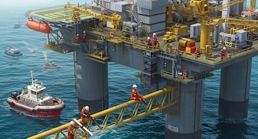 Offshore platform maintenance activity