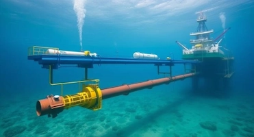Diagram or photo of subsea pipelines and structures